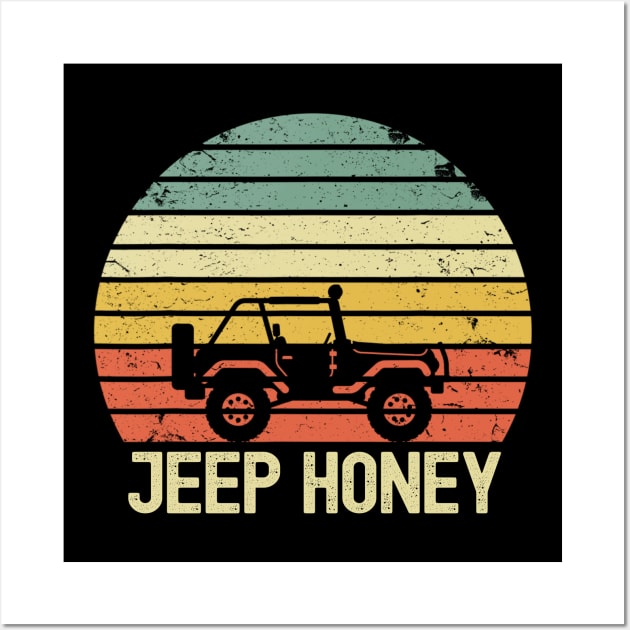 Jeep Honey Vintage Jeep Wall Art by Oska Like